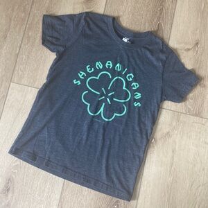 Bella Canvas kids boys girls St Patrick’s Day tee Shenanigans size M